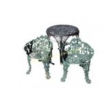 Cast Iron Patio Set with Table and Chairs