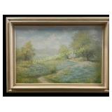 Atmospheric Country Landscape with Cottage