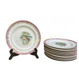 12 Vintage Esther Standard Fish Plates