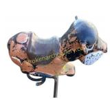 Vintage Metal Spring Rider Playground Toy