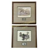 2 Framed Duck Stamp Prints