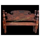 Grain Painted Rope Bed