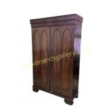 19th Century Wooden Armoire Cabinet