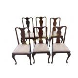 Six Queen Anne Style Chairs