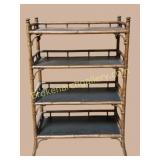 Vintage Faux Bamboo Etagere