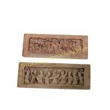 Two Carved Wooden Panels