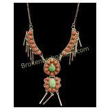 Navajo Squash Blossom Necklace