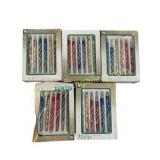 5 Boxes Vintage Glass Icicle Ornaments