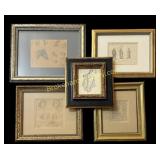 5 Antiquarian Sketches and Drawings