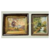 2 Small Mid 20th Century Landscapes