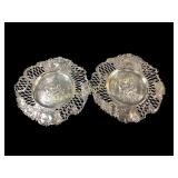 Two  Silver Medallion Trays