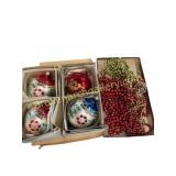 Hand-Painted Ornaments with garlands