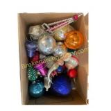 Vintage Glass Christmas Ornaments Plus mermaid