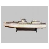 Large Antique American Folk Art Ship Model