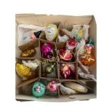 Vintage Figural Glass Christmas Ornaments