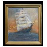 Clipper Ship at Sea, T. S. Grandy