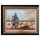 Gianni Rosati Circus Clown Painting