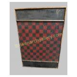 Classic Red & Black 19th C Game board