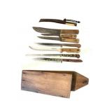 Heart Pine Knife Holder 8 Knives