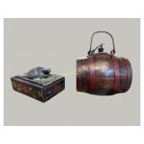 Wooden Canteen and Turtle Box