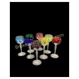 Set Of Faberge Crystal Stems