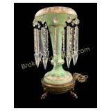 Bohemian Satin Glass Lamp