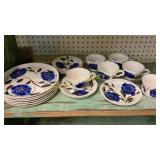 21 Pieces Blue Ridge China
