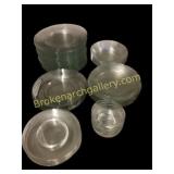 Clear Glass Luncheon Plates, Bowl