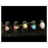 14 K Gold,  Gemstone Rings