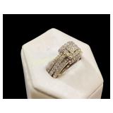 14 K White Gold Bridal Set