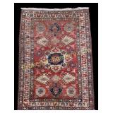 Semi Antique Persian Throw Rug