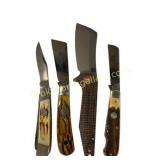 Lot of 4 Vintage and Modern Pocket Knives