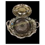 Four Silver Plate Serving Trays