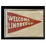 Charles Lindbergh Welcome Pennant