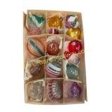Vintage Hand-Blown Glass Christmas Ornaments