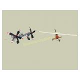 Pair of Vintage Wooden  Airplane Models