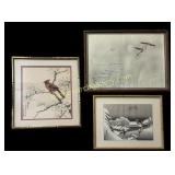 3 Framed Artworks
