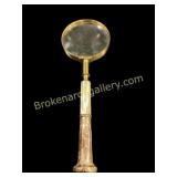 Victorian Gold Plated Magnifying Glass