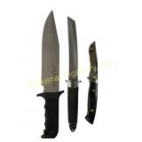 Lot of 3 Fixed Blade Knives