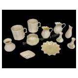 Assorted Belleek Porcelain Articles