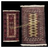 2 Vintage Throw Rugs