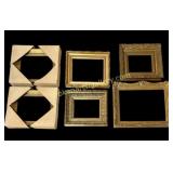 6 Assorted Gold Frames