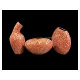 Three Decorative Mosaic Tile Vases