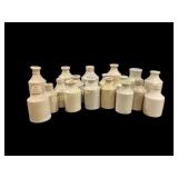 Stoneware Ink Pots, Bottles