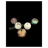 Five Art Glass Paperweights