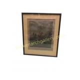Framed Vintage Equestrian Artwork