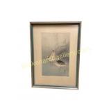 Framed Japanese Woodblock Print