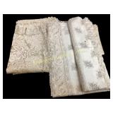 Four Antique Lace Table Cloths