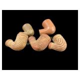 Five Clay Trade Pipe Bowls