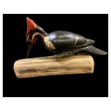 Folk Art Carved Woodpecker